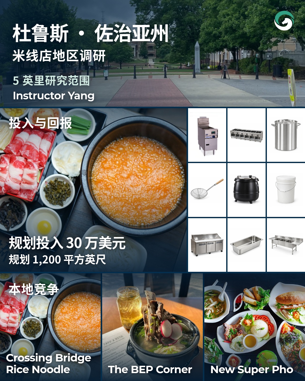杜鲁斯 · 佐治亚州 米线店地区调研海报